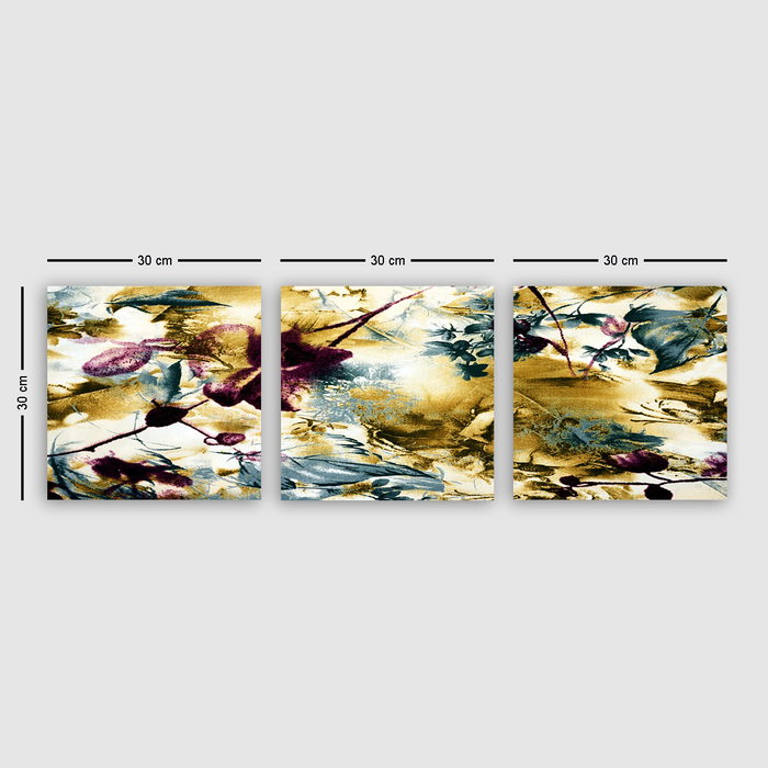 Wallity Conjunto de 3 Pinturas Decorativas en Lienzo Multicolor P216207 Wallity Conjunto de 3 Pinturas Decorativas en Lienzo Multicolor P216207